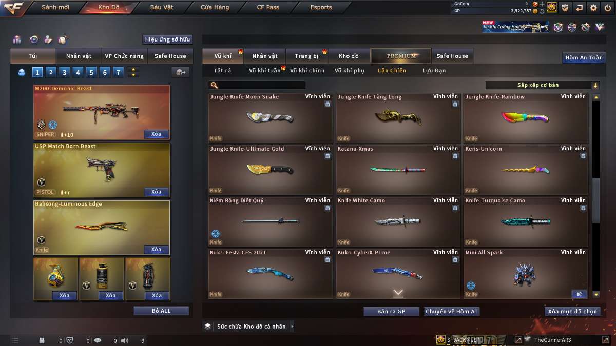 shop acc cf uy tin gia re